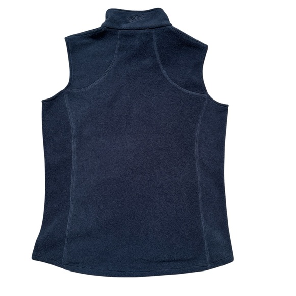 Woolrich Women’s Andes Fleece Navy Blue Zip Up Vest Small - Picture 4 of 9